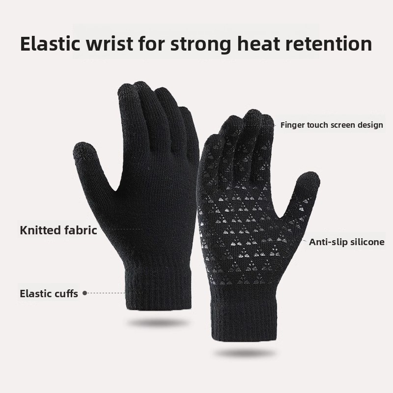 Unisex Outdoor Running Sports  - огляд і ціна Wool Glove Lined