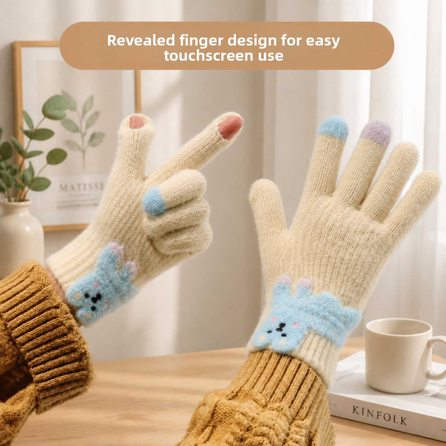 Cute Dachshund Touchscreen Plu - огляд і ціна Wool Glove Lined
