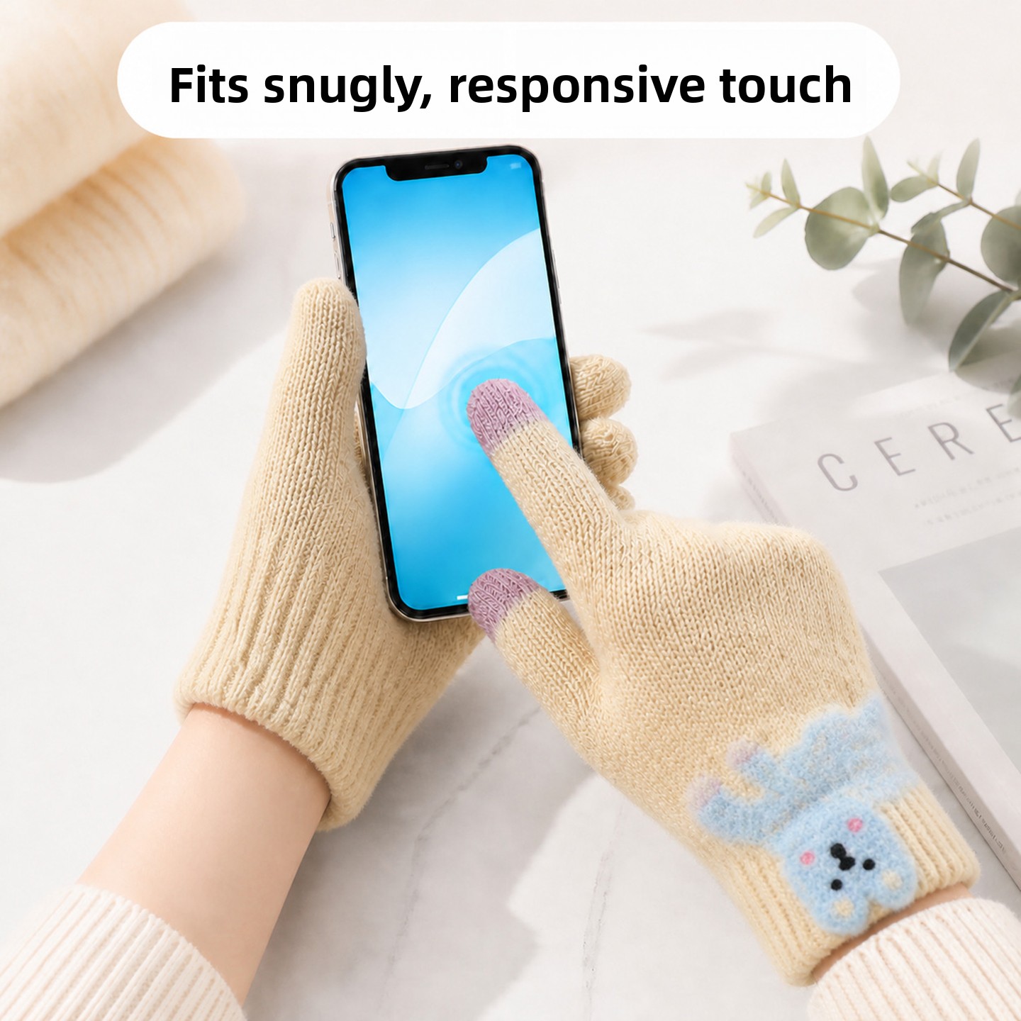Cute Dachshund Touchscreen Plu - огляд і ціна Wool Glove Lined