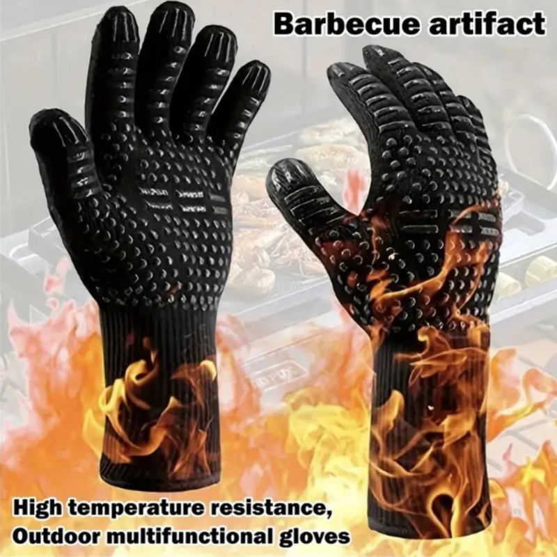 Heat Resistant BBQ Gloves Set  - огляд і ціна Heat Resistant Glove
