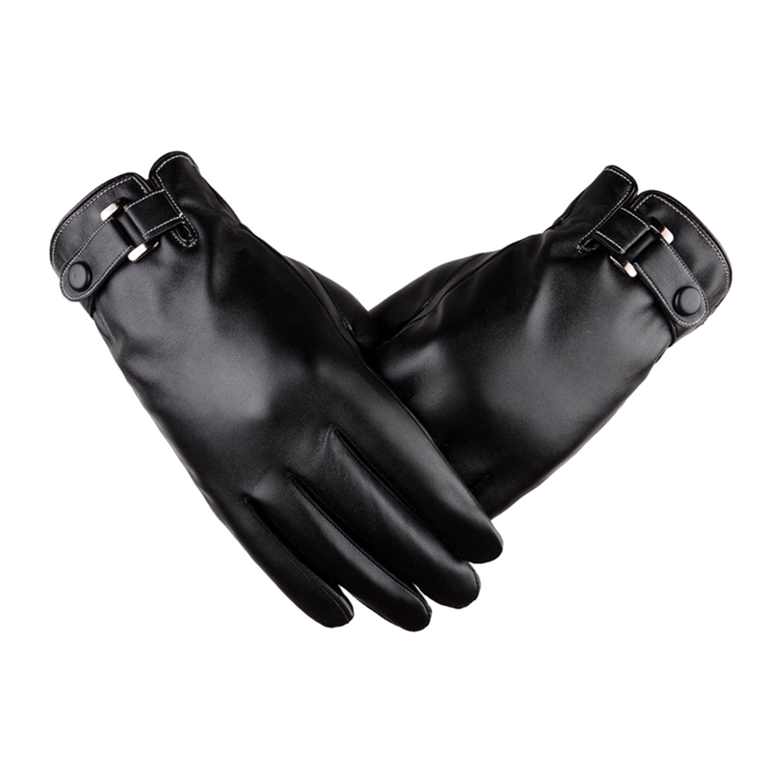 Men Winter Gloves Driving Runn - огляд і ціна Leather Driving Glove