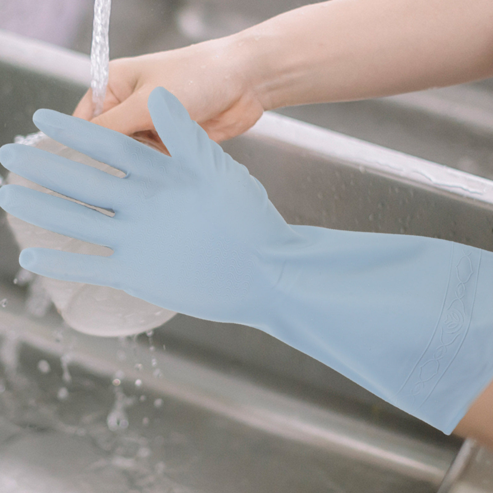 3Pairs Long Dishwashing Gloves - огляд і ціна Dish Glove Rubber